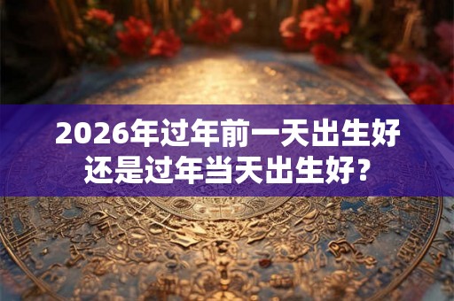 2026年过年前一天出生好还是过年当天出生好？