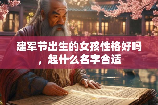 建军节出生的女孩性格好吗，起什么名字合适