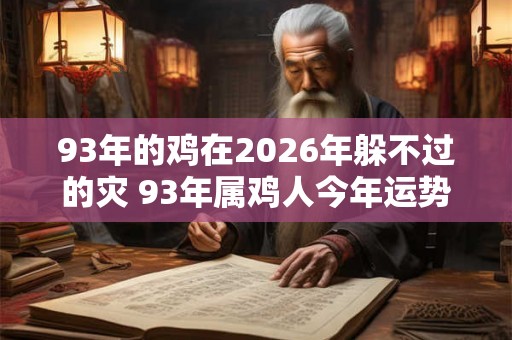 93年的鸡在2026年躲不过的灾 93年属鸡人今年运势好吗