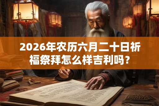 2026年农历六月二十日祈福祭拜怎么样吉利吗？