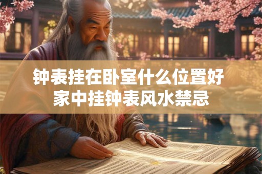 钟表挂在卧室什么位置好 家中挂钟表风水禁忌