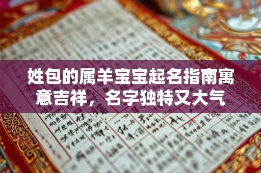 姓包的属羊宝宝起名指南寓意吉祥，名字独特又大气