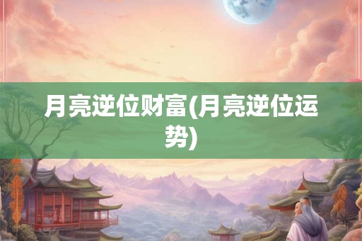 月亮逆位财富(月亮逆位运势)