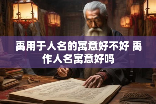 禹用于人名的寓意好不好 禹作人名寓意好吗