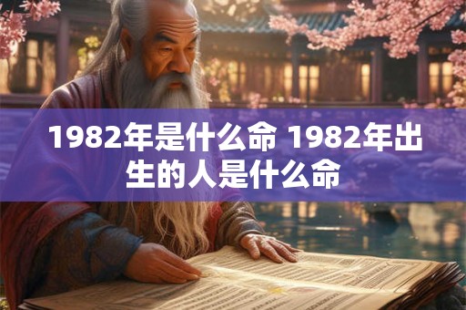 1982年是什么命 1982年出生的人是什么命