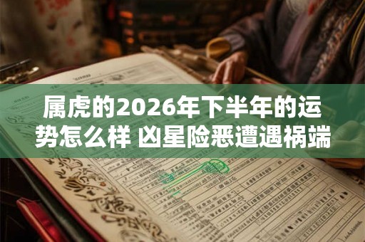 属虎的2026年下半年的运势怎么样 凶星险恶遭遇祸端