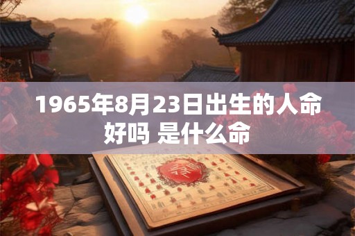 1965年8月23日出生的人命好吗 是什么命 1965年8月23日出生的人命好吗 是什么命