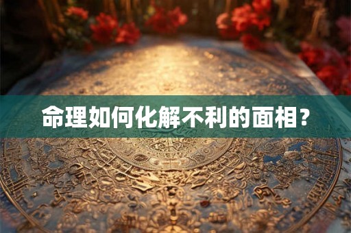 命理如何化解不利的面相？