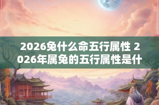 2026兔什么命五行属性 2026年属兔的五行属性是什么