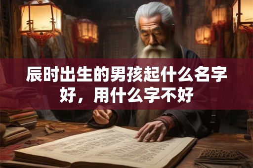 辰时出生的男孩起什么名字好，用什么字不好