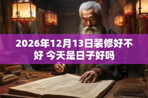2026年12月13日装修好不好 今天是日子好吗 2026年12月13日装修好不好 今天是日子好吗