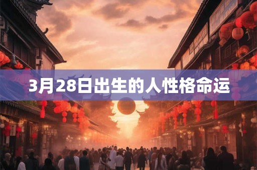 3月28日出生的人性格命运