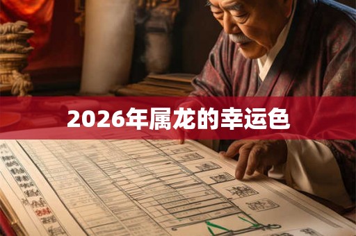 2026年属龙的幸运色