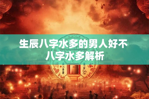 生辰八字水多的男人好不 八字水多解析