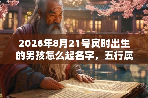 2026年8月21号寅时出生的男孩怎么起名字，五行属什么