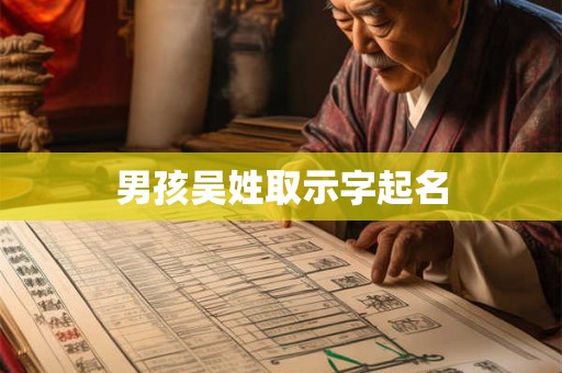 男孩吴姓取示字起名