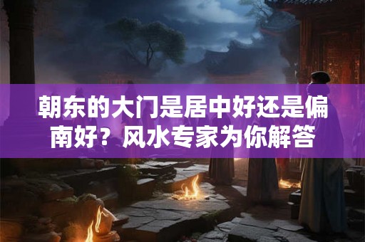 朝东的大门是居中好还是偏南好？风水专家为你解答