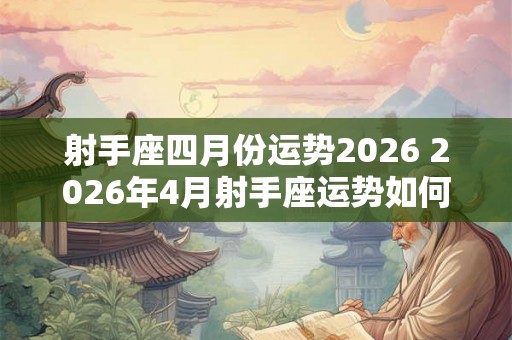 射手座四月份运势2026 2026年4月射手座运势如何