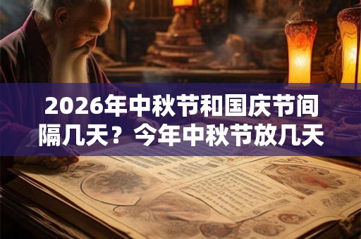 2026年中秋节和国庆节间隔几天？今年中秋节放几天？