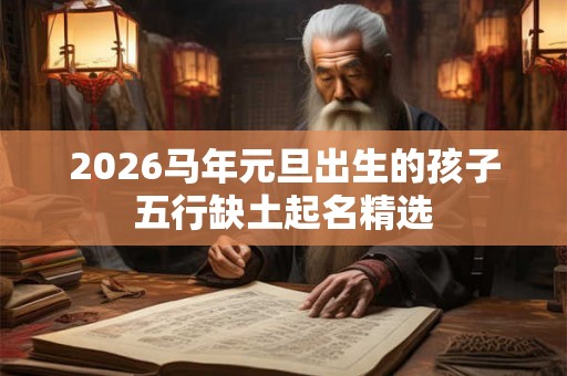 2026马年元旦出生的孩子五行缺土起名精选