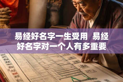 易经好名字一生受用  易经好名字对一个人有多重要