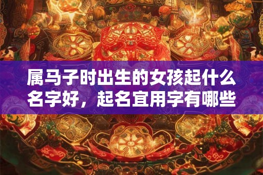 属马子时出生的女孩起什么名字好，起名宜用字有哪些