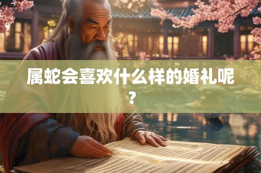 属蛇会喜欢什么样的婚礼呢? 属蛇会喜欢什么样的婚礼呢?