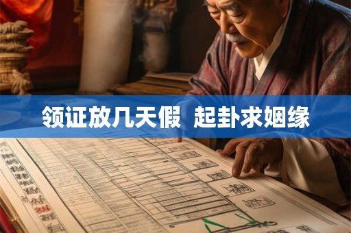 领证放几天假  起卦求姻缘