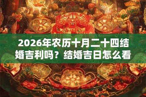 2026年农历十月二十四结婚吉利吗？结婚吉日怎么看？