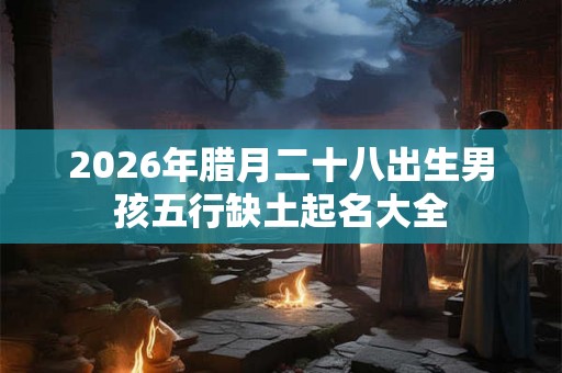 2026年腊月二十八出生男孩五行缺土起名大全
