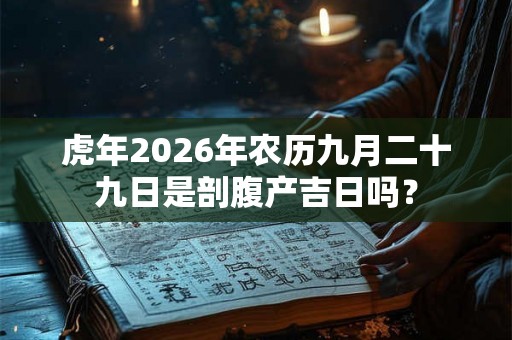 虎年2026年农历九月二十九日是剖腹产吉日吗? 虎年2026年农历九月二十九日是剖腹产吉日吗?