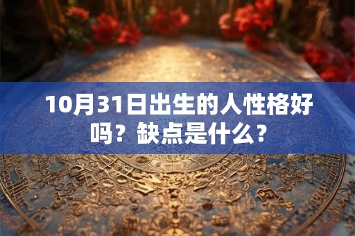 10月31日出生的人性格好吗？缺点是什么？