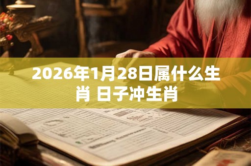 2026年1月28日属什么生肖 日子冲生肖