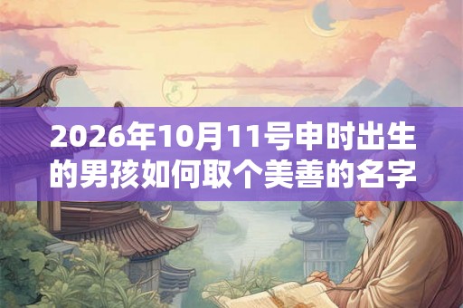2026年10月11号申时出生的男孩如何取个美善的名字 2026年10月11号申时出生的男孩如何取个美善的名字