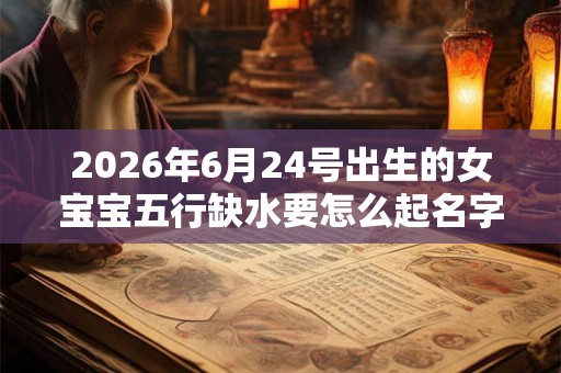 2026年6月24号出生的女宝宝五行缺水要怎么起名字