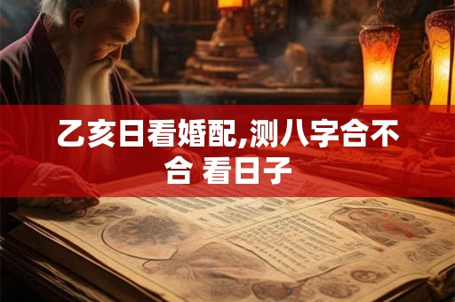 乙亥日看婚配,测八字合不合 看日子 乙亥日看婚配,测八字合不合 看日子