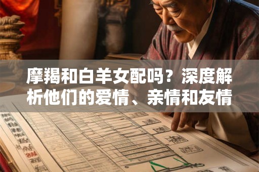 摩羯和白羊女配吗？深度解析他们的爱情、亲情和友情关系