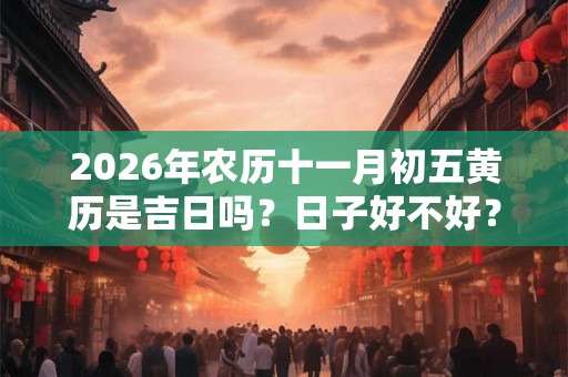 2026年农历十一月初五黄历是吉日吗？日子好不好？