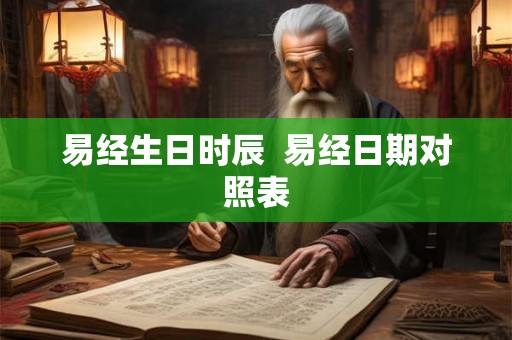 易经生日时辰 易经日期对照表 易经生日时辰 易经日期对照表