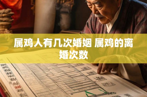 属鸡人有几次婚姻 属鸡的离婚次数