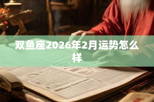 双鱼座2026年2月运势怎么样 双鱼座2026年2月运势怎么样