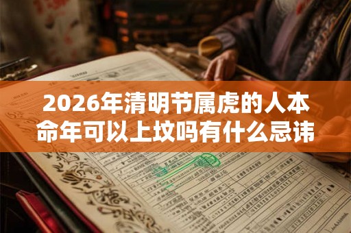 2026年清明节属虎的人本命年可以上坟吗有什么忌讳？