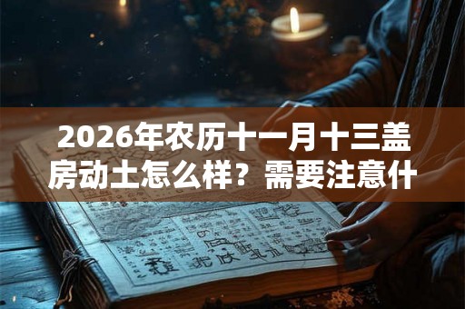 2026年农历十一月十三盖房动土怎么样?需要注意什么事情? 2026年农历十一月十三盖房动土怎么样?需要注意什么事情?