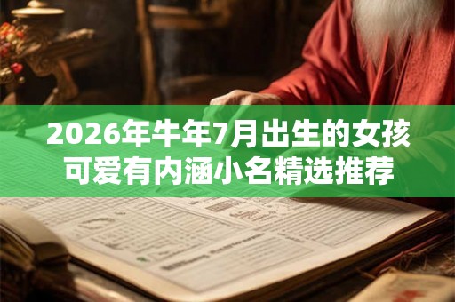 2026年牛年7月出生的女孩可爱有内涵小名精选推荐