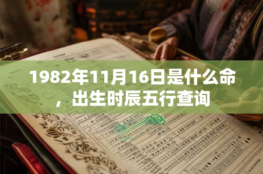 1982年11月16日是什么命,出生时辰五行查询 1982年11月16日是什么命,出生时辰五行查询