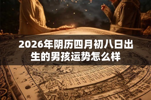 2026年阴历四月初八日出生的男孩运势怎么样