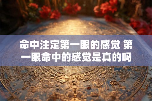 命中注定第一眼的感觉 第一眼命中的感觉是真的吗