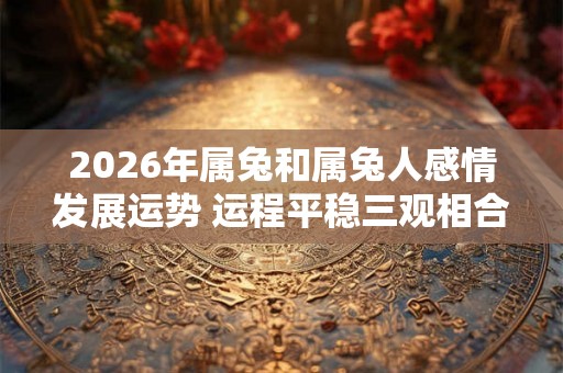2026年属兔和属兔人感情发展运势 运程平稳三观相合 2026年属兔和属兔人感情发展运势 运程平稳三观相合