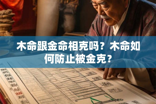木命跟金命相克吗？木命如何防止被金克？