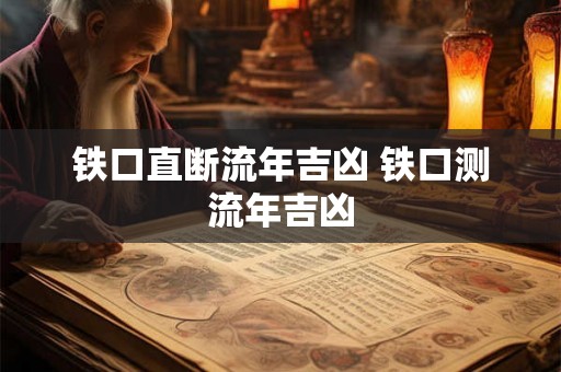 铁口直断流年吉凶 铁口测流年吉凶 铁口直断流年吉凶 铁口测流年吉凶